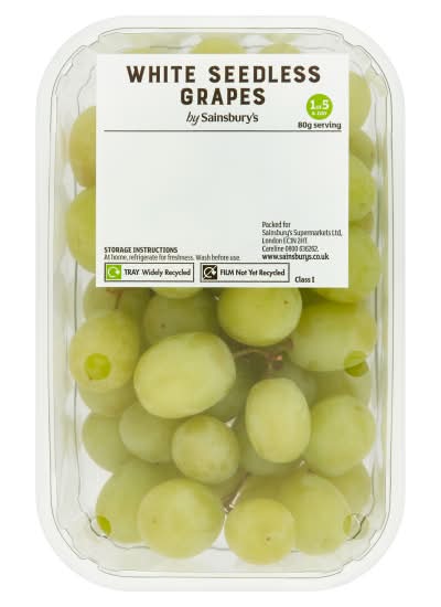 Sainsbury's White Seedless Grapes (500g)
