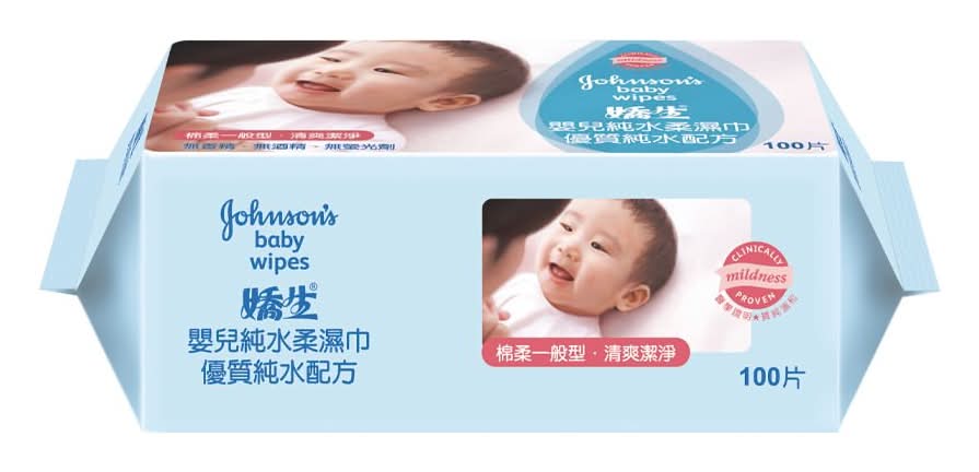 Johnsons嬌生 嬰兒純水柔濕巾一般型 (100 入)
