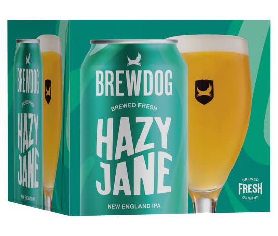 BrewDog Brewed Fresh Hazy Jane New England Ipa Beer (4 x 330ml)