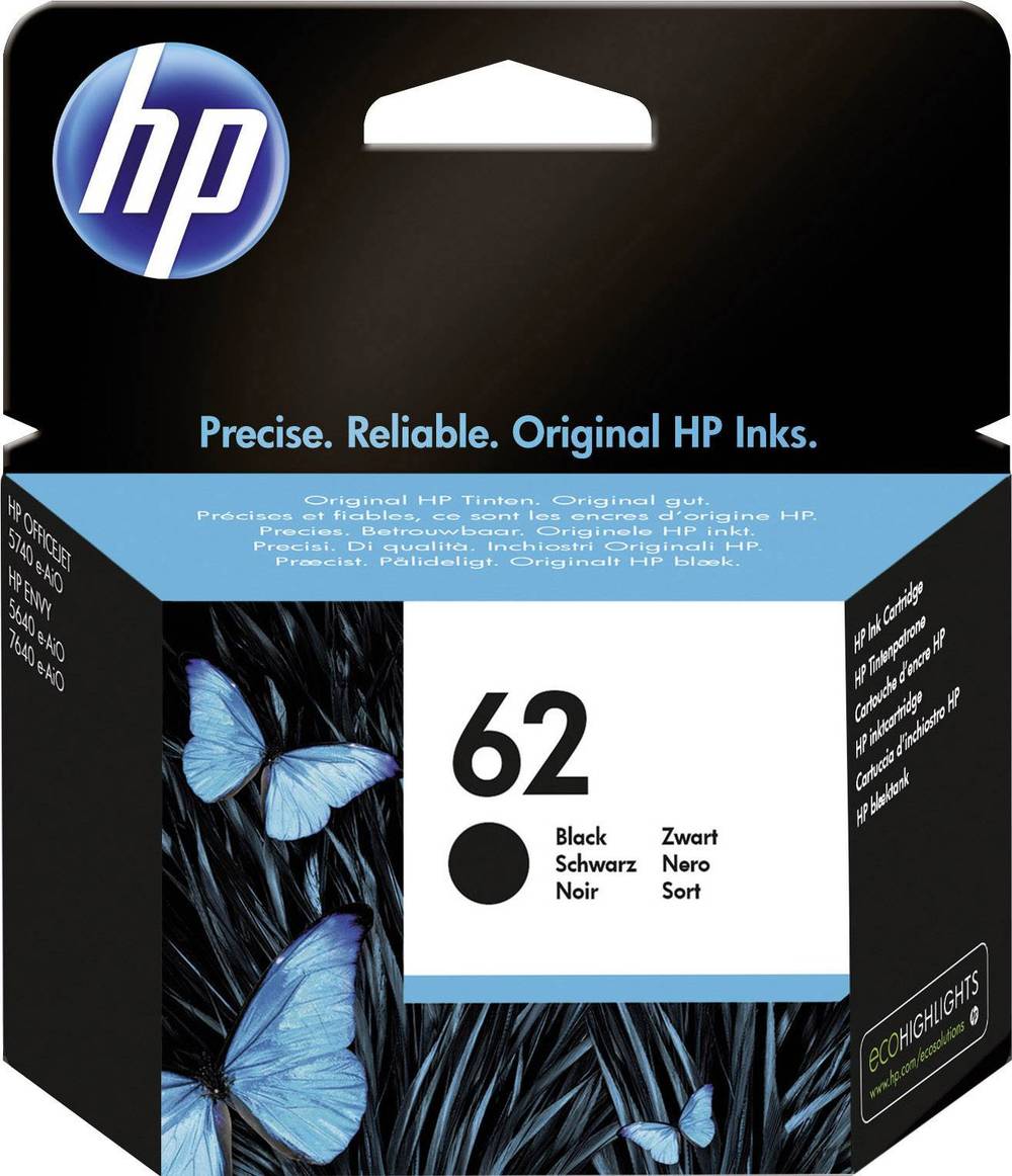 Hewlett Packard - Cartouche d'encre n°62 noire