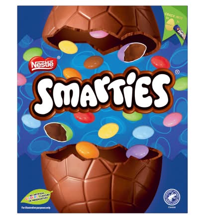 Smarties Milk Chocolate Large Egg With Tube Gift Set (188g)