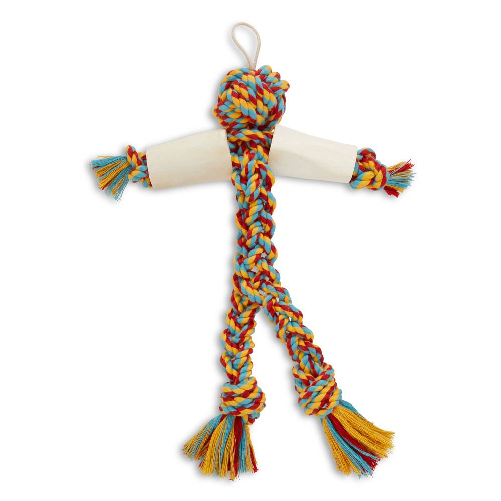Joyhound Rope Man & Natural Bone Dog Toy