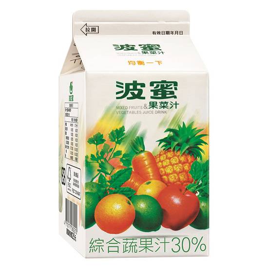 波蜜果菜汁400ml(盒)