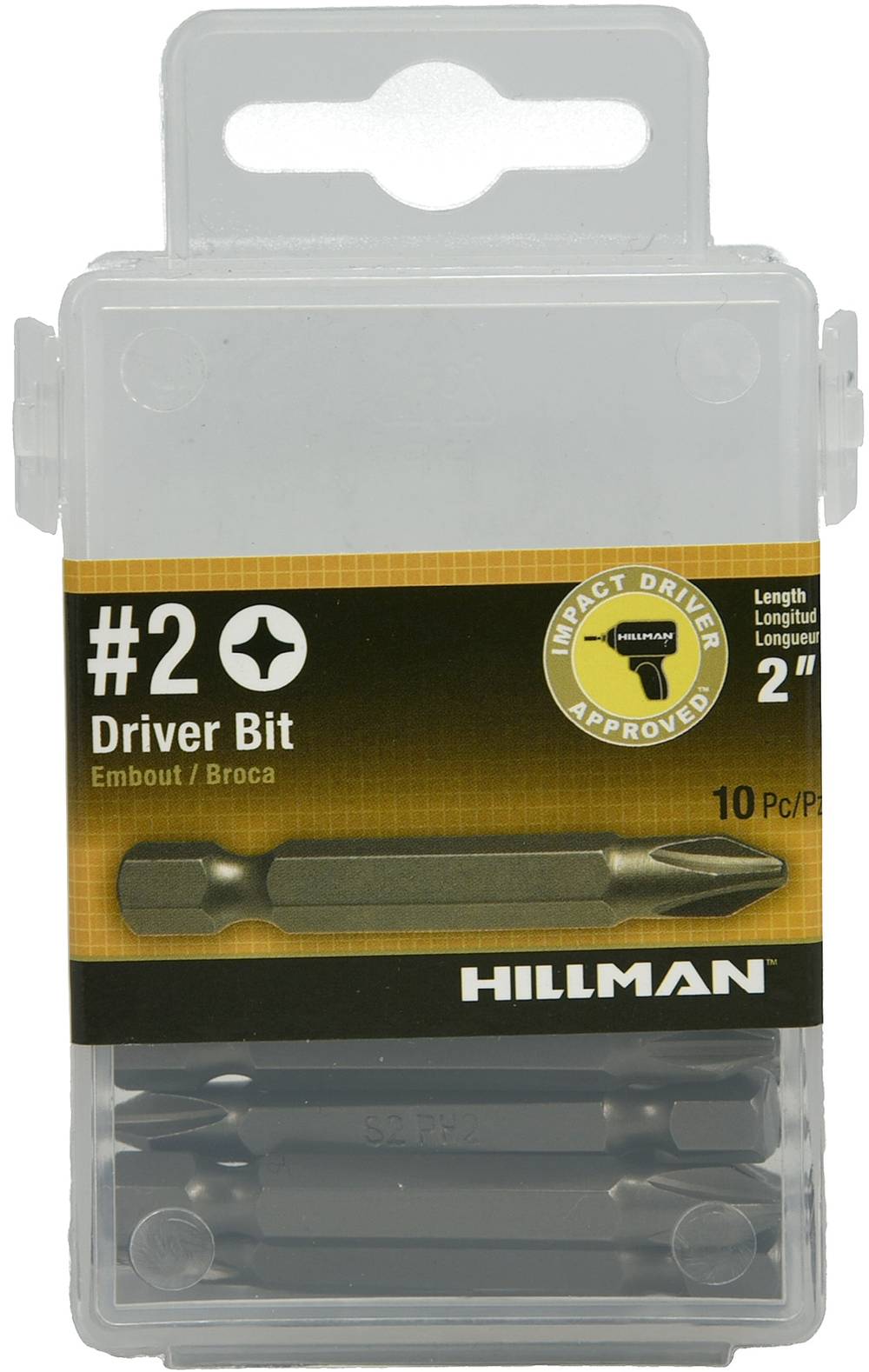 Hillman 2-in #2 Phillips Screwdriver Bit Set (10-Piece) | 48796