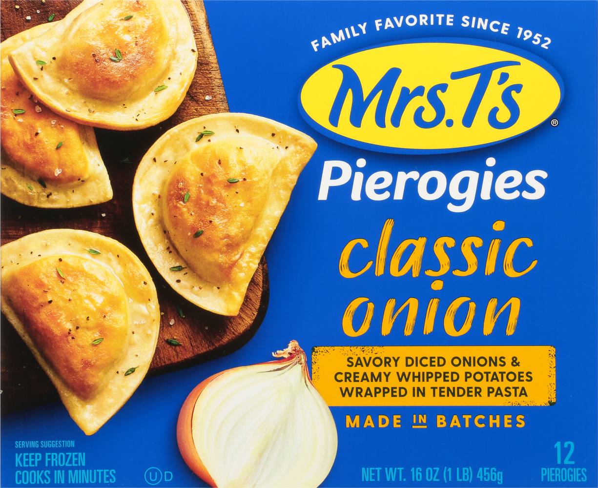 Mrs. T's Classic Onion Pierogies (16 oz, 12 ct)