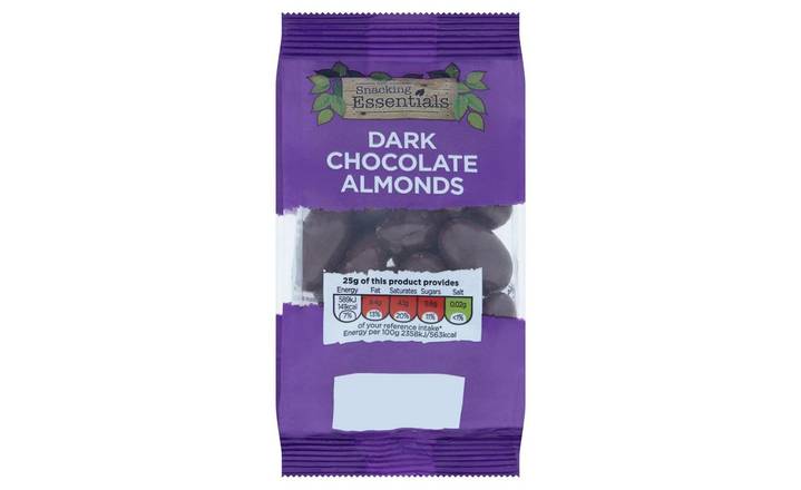 Snacking Essentials Dark Chocolate Almonds 100g (395987)