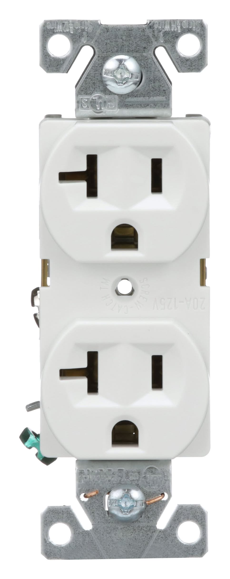 Eaton 20 -Amp 125-volt Commercial Duplex Outlet Receptacles , White