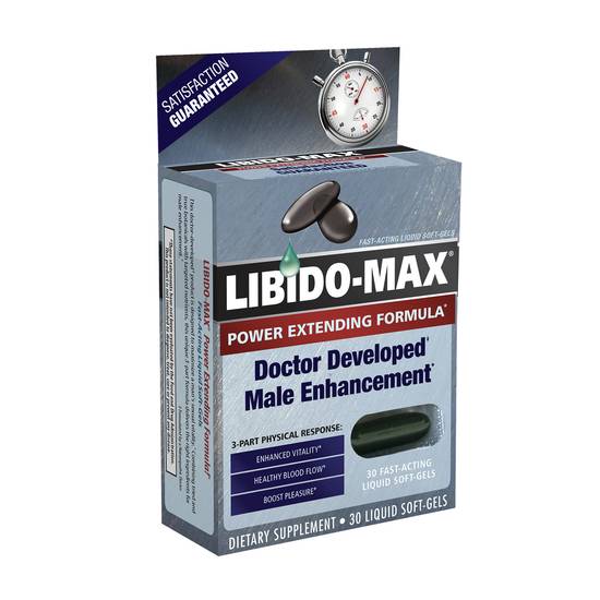 Libido Max Male Enhancement Softgels Power Extending Formula (30 ct)