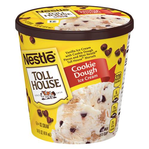 Nestle Toll House Cookie Dough with Toll House Morsels Ice Cream Pint