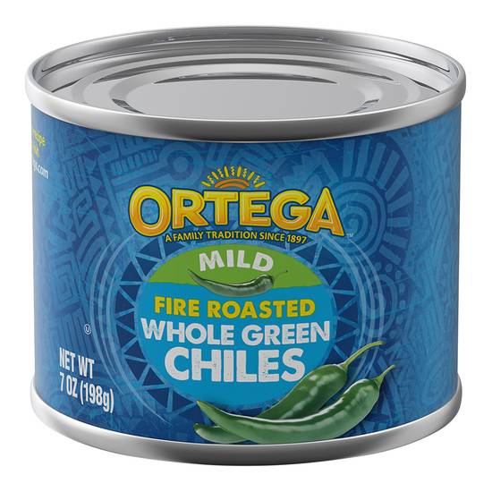 Ortega Mild Fire Roasted Whole Green Chiles (7 oz)