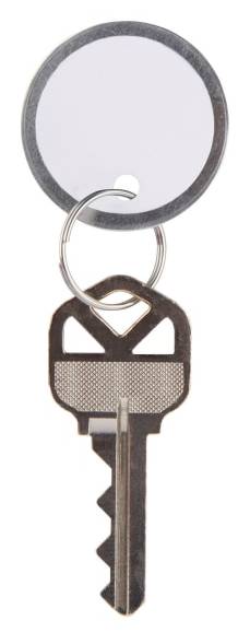 Office Depot® Brand Round Key Tags, 1.25" Diameter, White, Pack Of 50