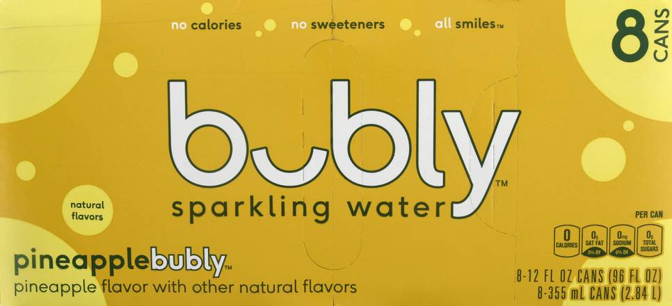 Bubly Sparkling Water (8 ct , 12 fl oz) (pineapple)