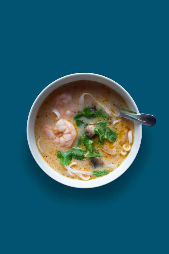 Zupa Tom Kha z Krewetkami
