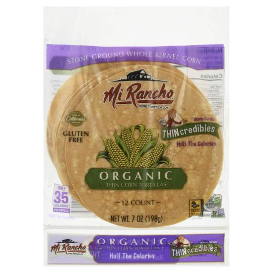 Mi Rancho Thincredibles Organic Thin Corn Tortillas (12 ct)