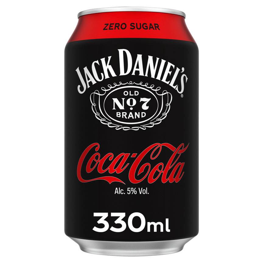 Jack Daniel's Coca-Cola Zero Can (330ml)