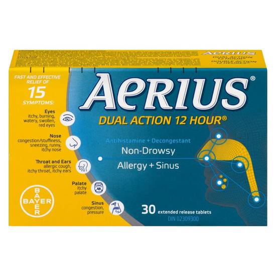 Aerius Dual Action 12 Hour (30 units)