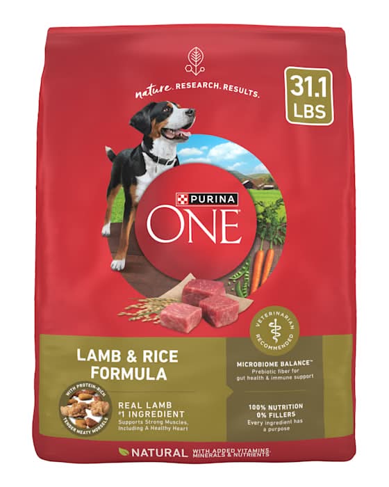 Purina ONE Lamb & Rice Formula Dry Dog Food, 31.1 lbs.