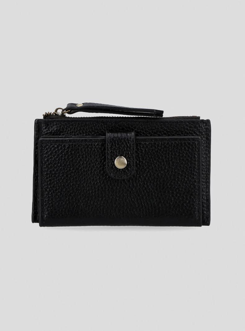 Umbrale Billetera Clásica de Cuero Mujer negro talla única