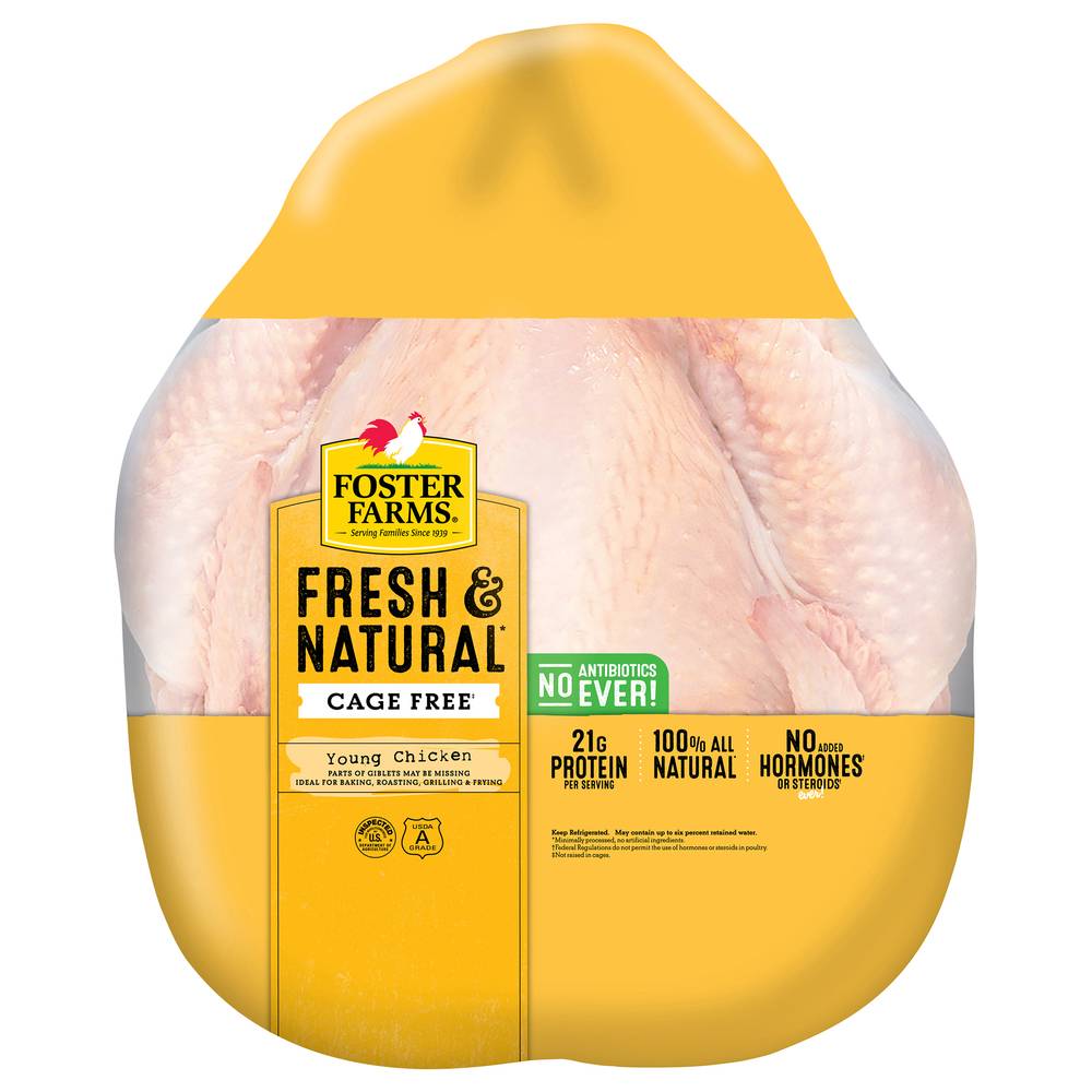 Foster Farms Fresh & Natural Whole Chicken Per Pound