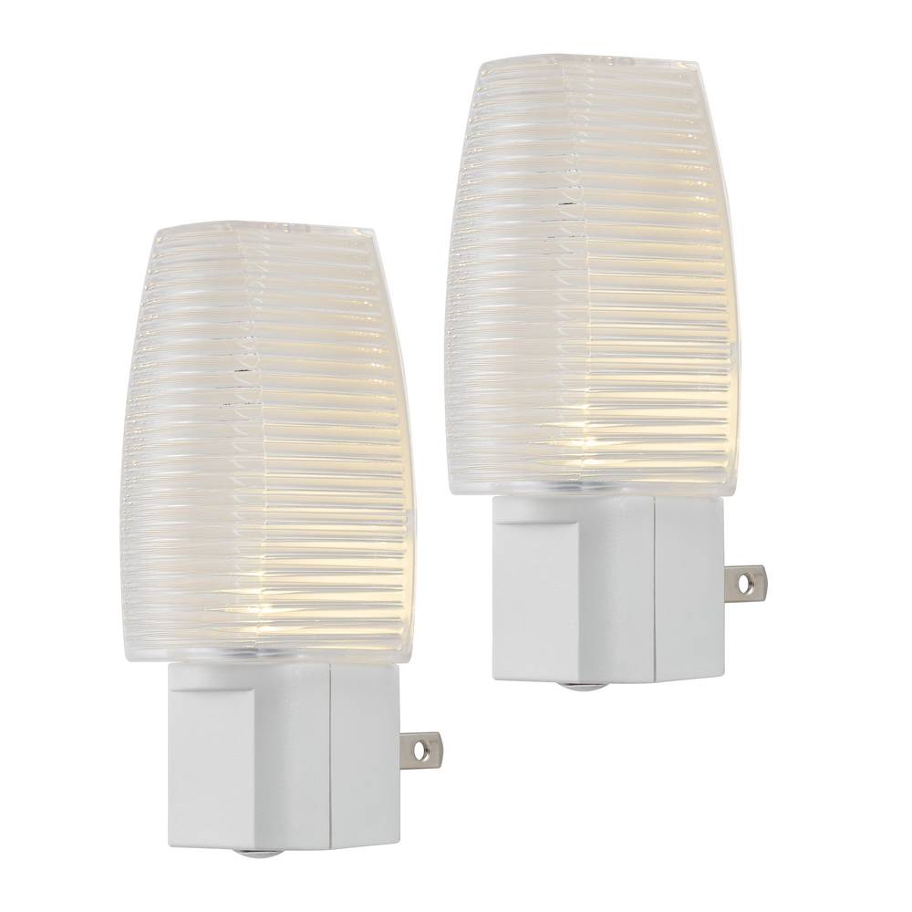 Enbrighten 2-Pack White LED Auto On/Off Night Light | 57080-T1