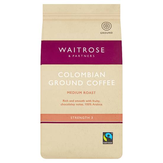 Waitrose Medium Roast Colombian Ground Coffee (227 g)
