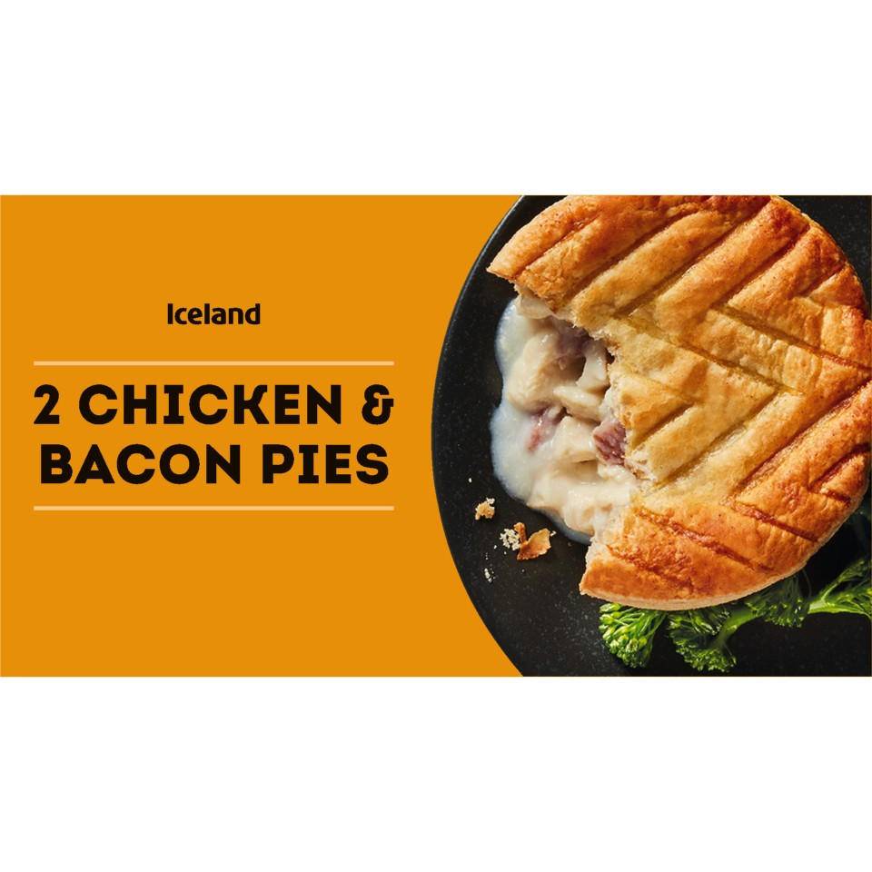 Iceland Chicken & Bacon Pies (2 pack)