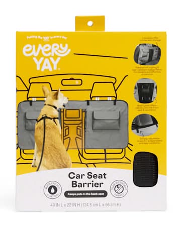 EveryYay Road Trippin' Pet Vehicle Barrier, 49x22 in, Charcoal