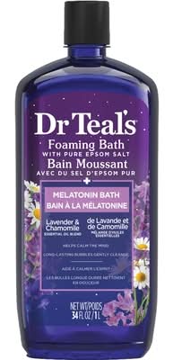 Dr teal's bain moussant avec du sel d'epsom pur (lavande - camomille)