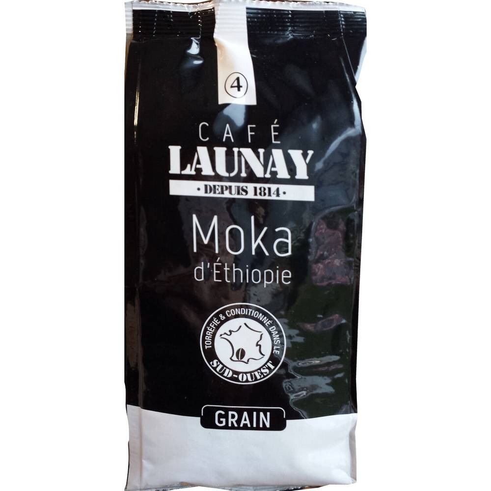 Café Launay - Café en grains moka d'éthiopie 4 (250 g)