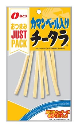 348147：なとり ＪＰカマンベール入りチータラ 22G / Natori, Just Pack, Camembert Cheese and Fish Jerky, 22G