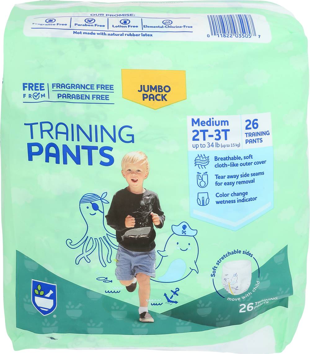 Rite Aid Boy Training Pants - Medium, 2T-3T, 26 Ct