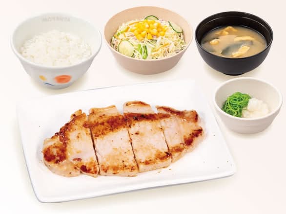豚ロースグリル定食（味噌汁付）