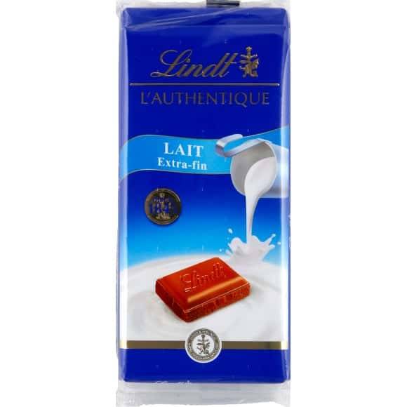 Lindt - Chocolat lait extra fin (100g)