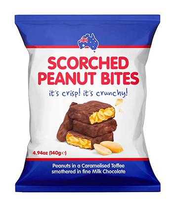 Cooks Scorched Peanut Chocolate Bag 140g