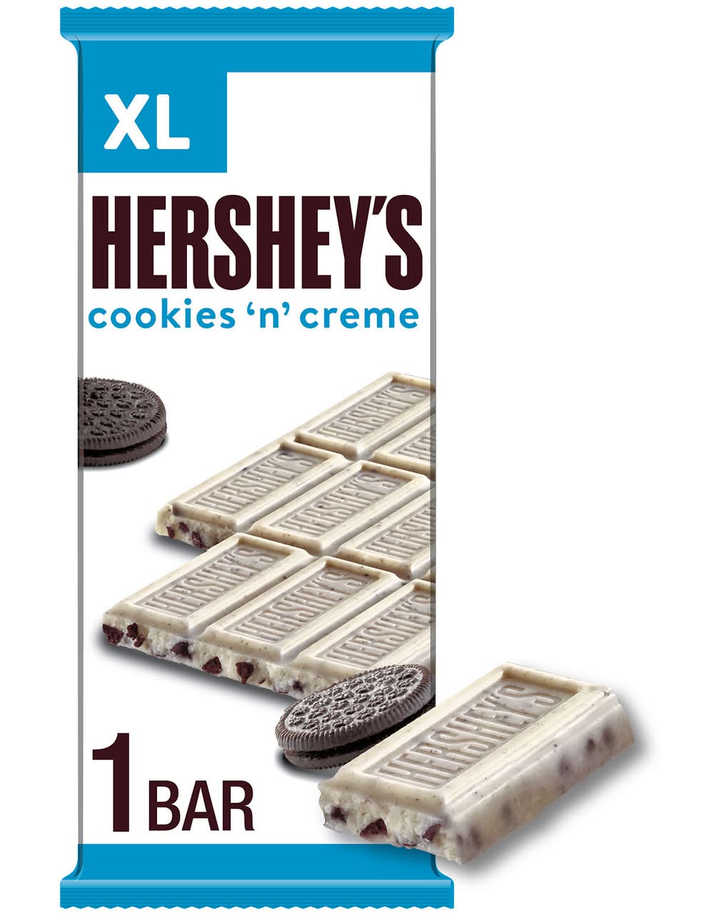 Hershey's Xl Chocolate Candy Bars, Cookies 'N' Creme (4 oz, 16 ct)