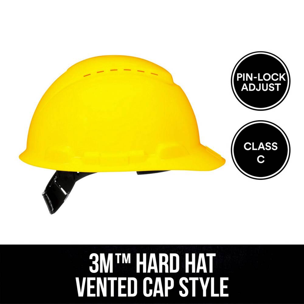 3M Yellow Hard Hat | CHHYH1-V-12-DC