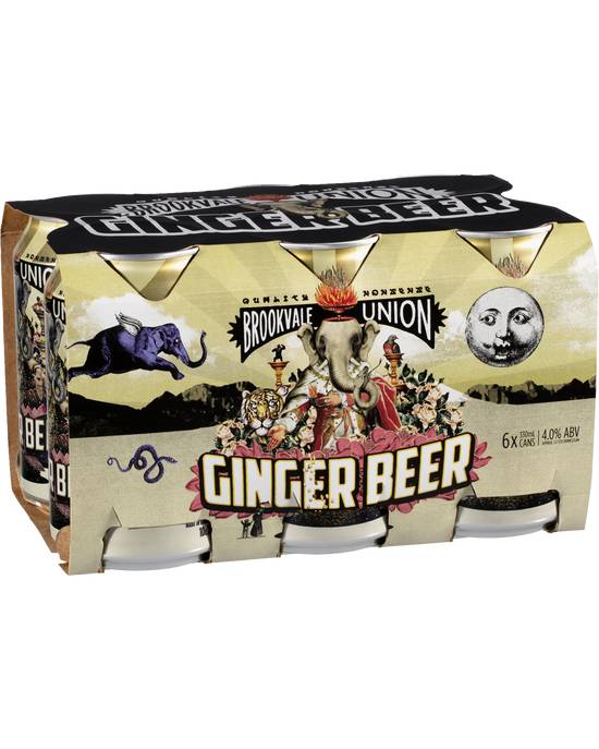 Brookvale Union Gingerbeer Can 6x330ml