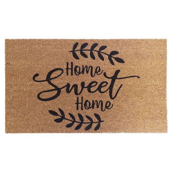 Allure Home Sweet Home Coir Doormat, 18" x 29"