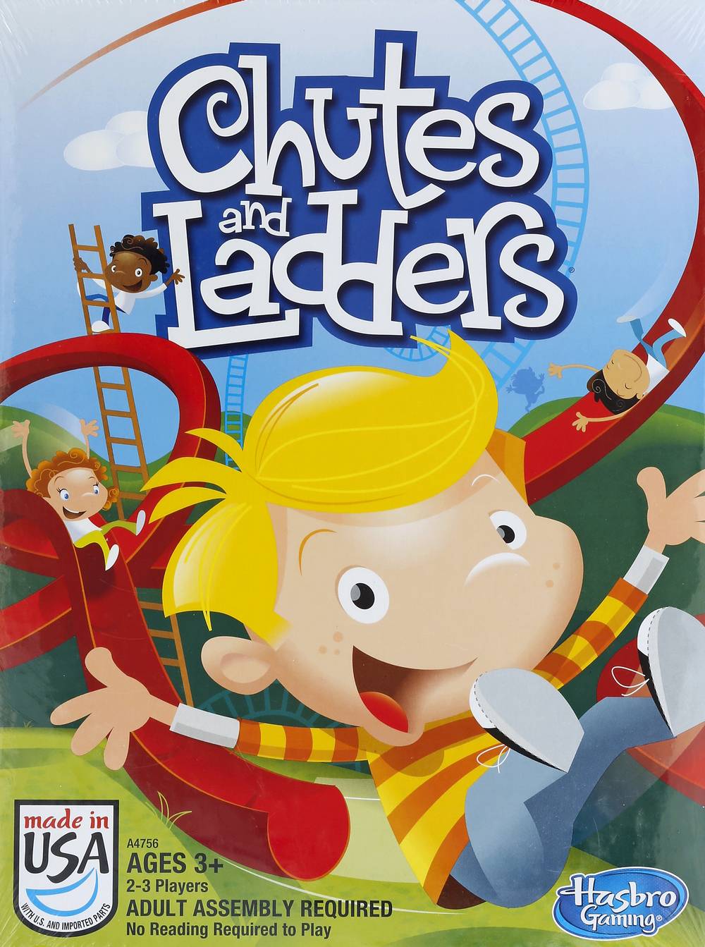 Chutes and Ladders Ages 3+ 2-3 Players Game