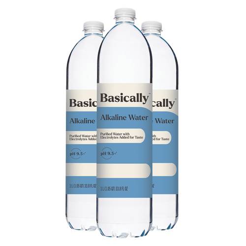 Basically 1L Alkaline Water (Pack of 3)