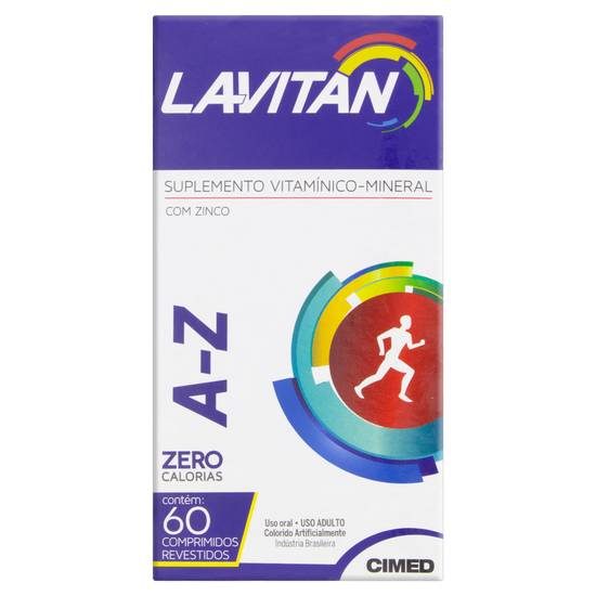 Cimed suplemento vitamínico mineral a-z lavitan (60 comprimidos)