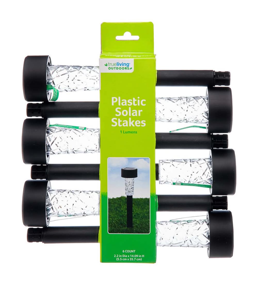 True Living Outdoors Plastic Solar Stakes 6 Ct
