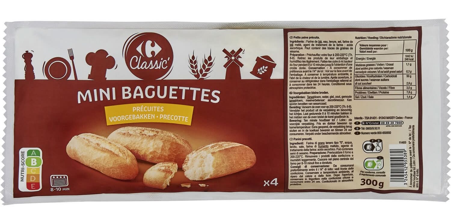 Carrefour Classic' - Mini-baguettes (4)