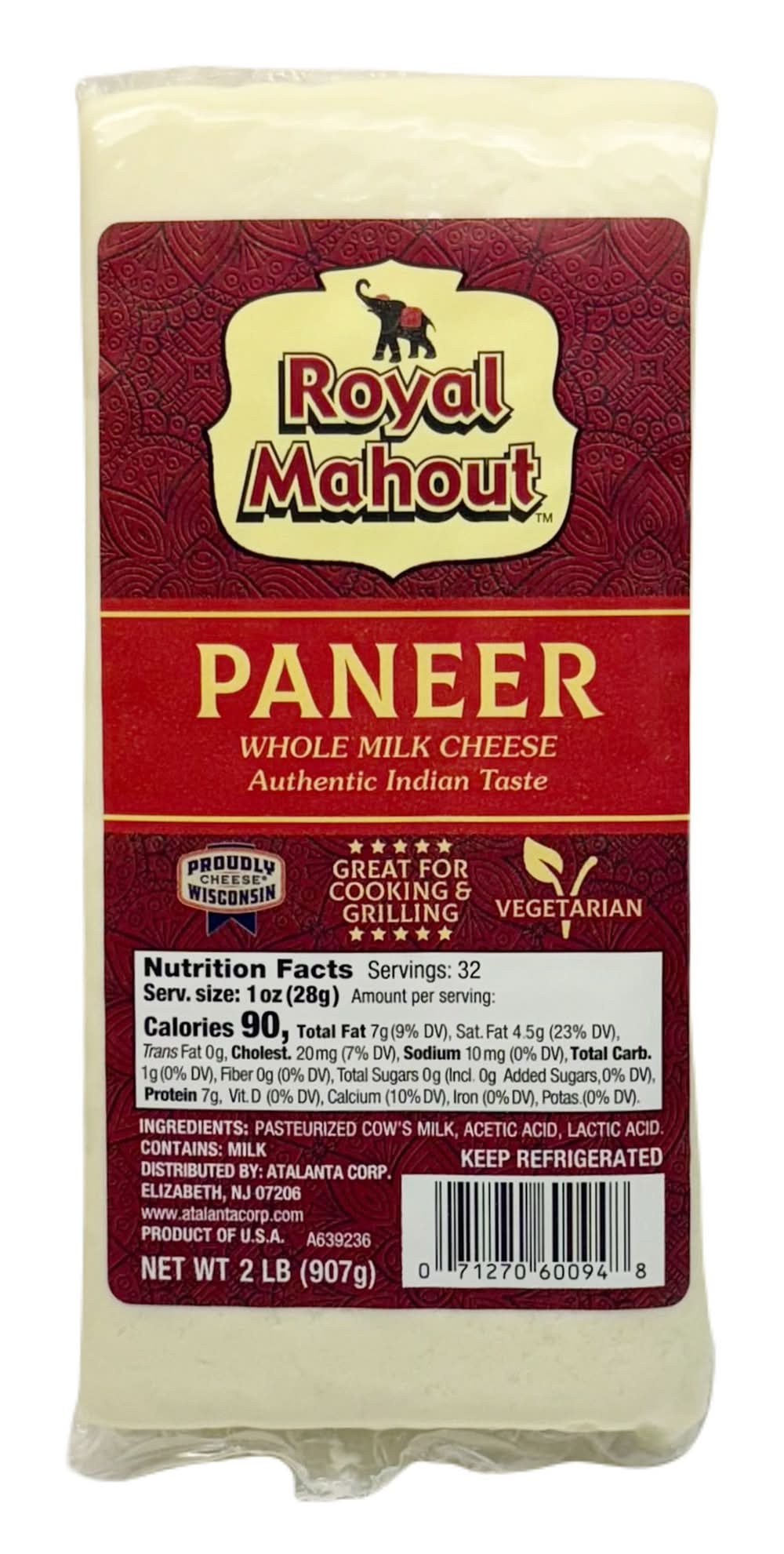 Royal Mahout Paneer Cheese, 32 oz