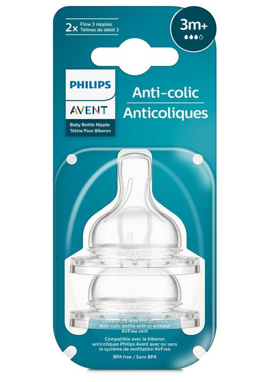 Avent Anti-Colic Baby Bottle Flow 3 Nipple (2 units)