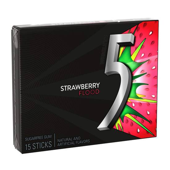 Wrigley's 5 Flood Strawberry Gum