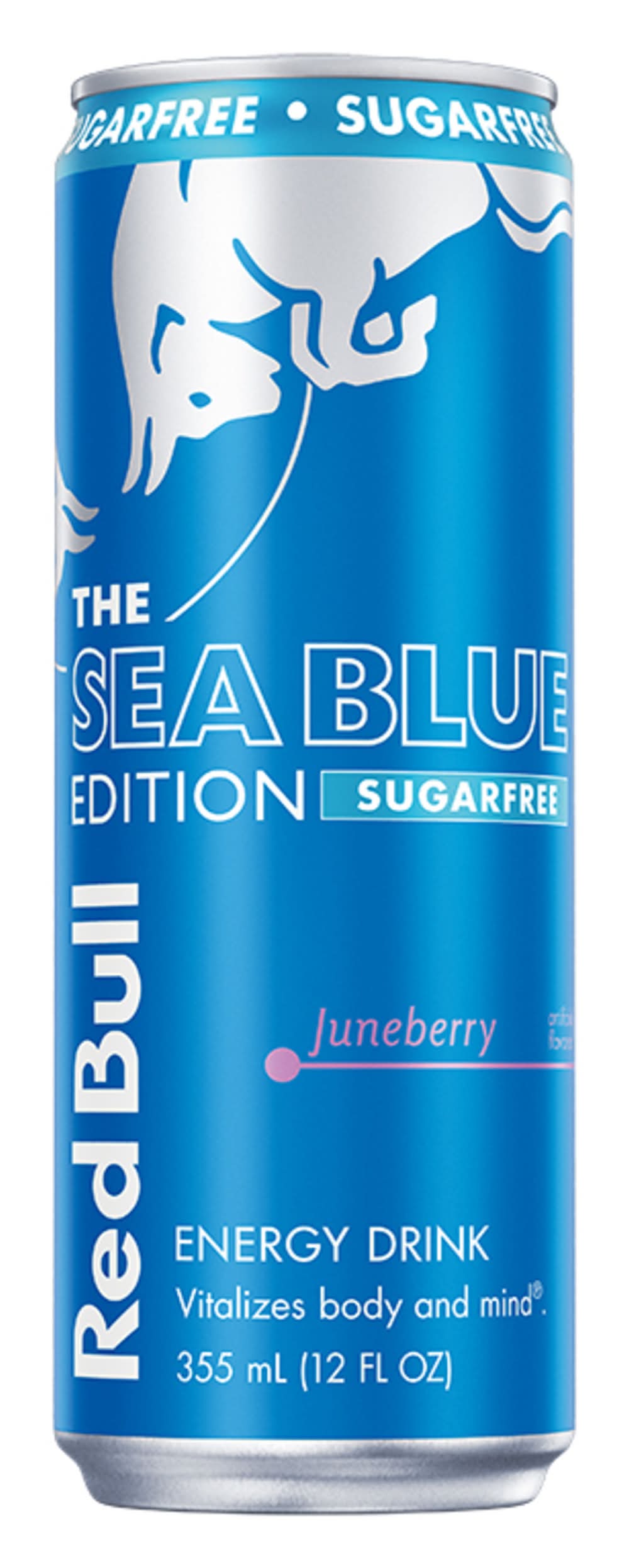 Red Bull The Sea Blue Edition Sugarfree Energy Drink, Juneberry (12 fl oz)