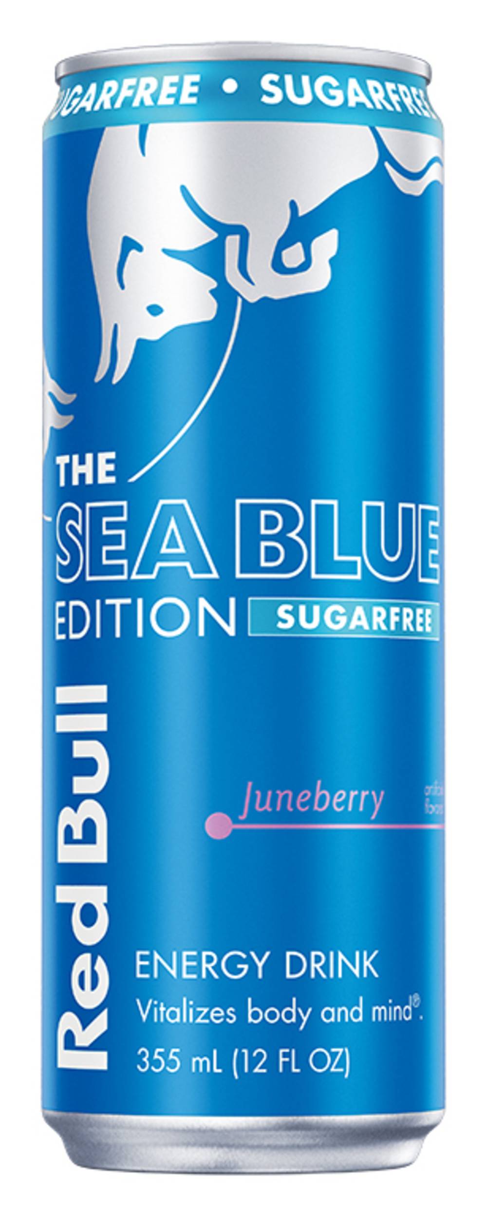 Red Bull The Sea Blue Edition Sugarfree Energy Drink, Juneberry (12 fl oz)