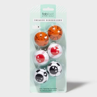 Fab Feet Foot Petals Sneakers Deodorizer Soccer (6 ct)