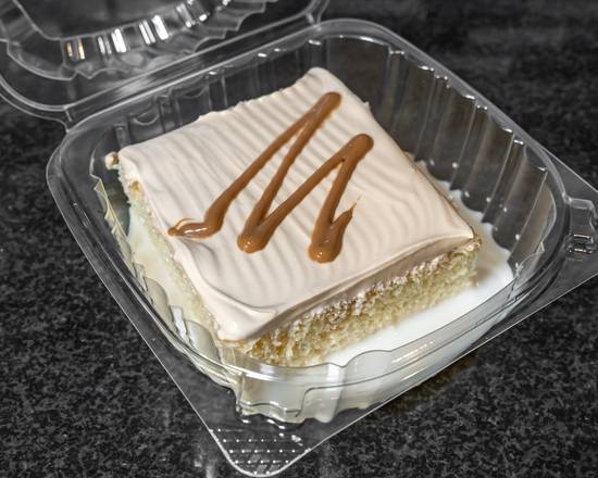 Caramel Tres Leches Cake Slice